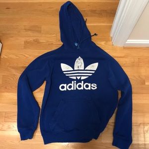 Faded oversized Adidas hoodie